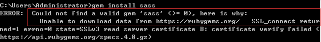install error